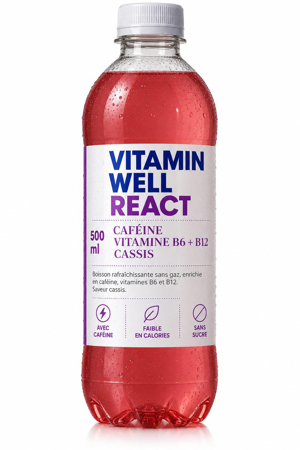 Vitamin Well React – Cassis – 500 ml 🫐