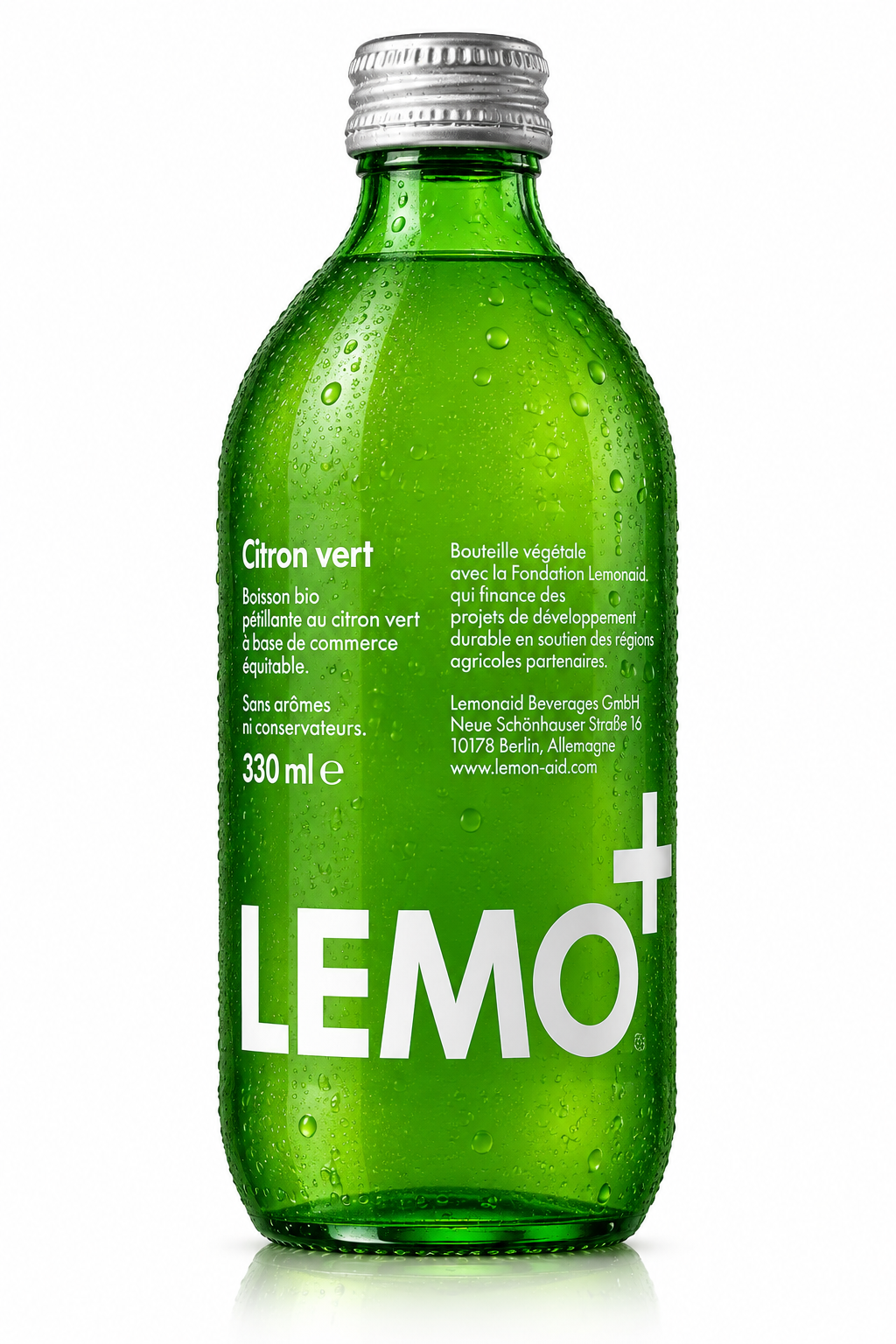 Lemonaid Bio – Citron Vert – 330 ml 🍋‍🟩